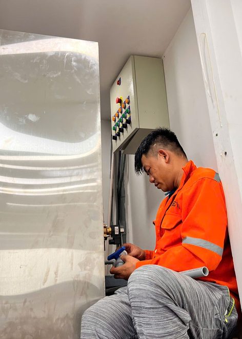 Lắp đặt cụm thiết bị xử lý nước thải